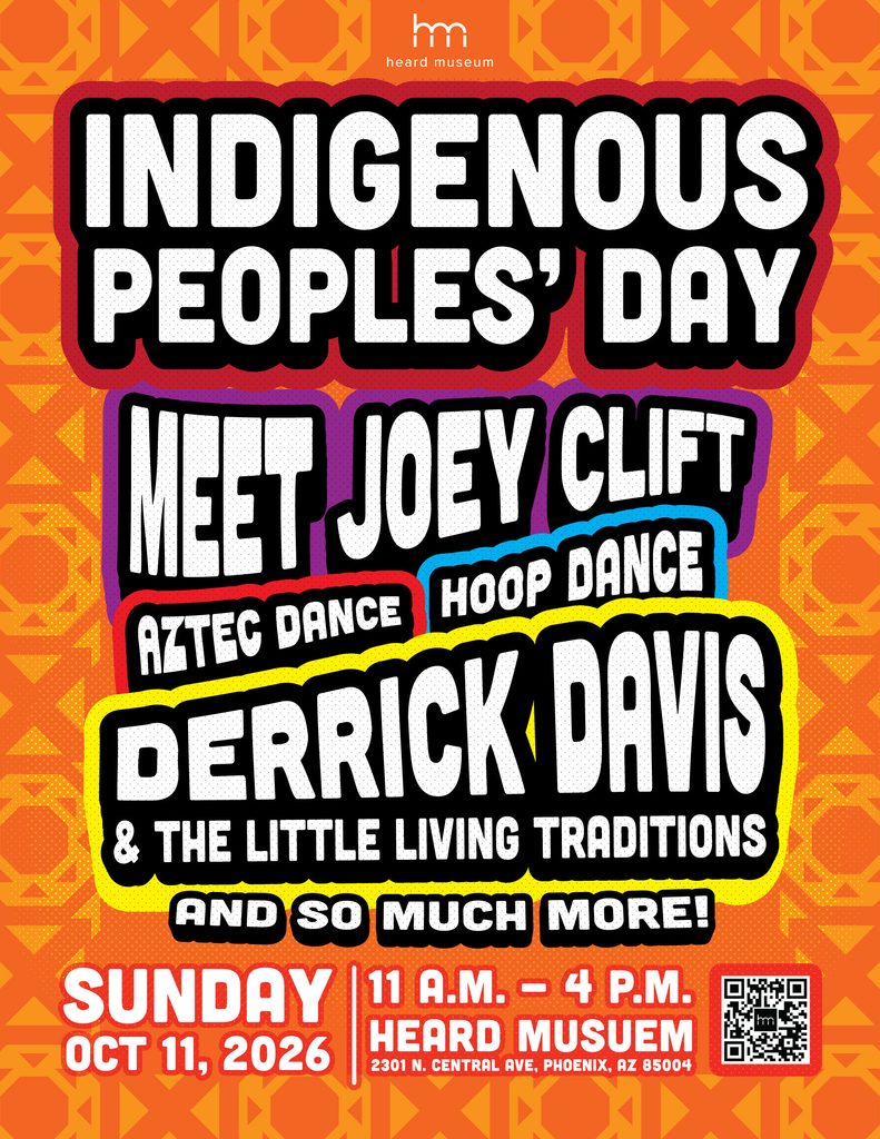 Flyer for Indigenous Peoples' Day at The Heard